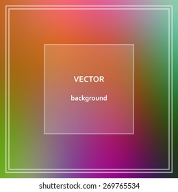 Abstract colorful blurred vector background.  Elements for your website or presentation.