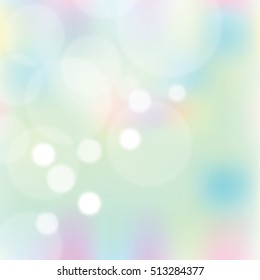 Abstract colorful blurred vector background with lights and bokeh. Background can be used for website, banners or presentation. Minimalist vector template. Clean design.