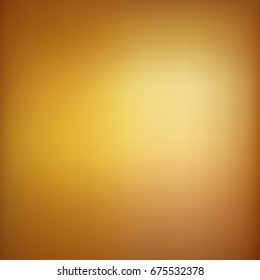 Abstract colorful blurred vector background. Element for your website or presentation. Gold color.