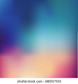 Abstract colorful blurred vector background. Element for your website or presentation. Blue, purple and pink color.