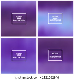 Abstract colorful blurred vector backgrounds. Elements for your website or presentation.