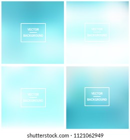 Abstract colorful blurred vector backgrounds. Elements for your website or presentation.