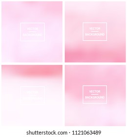 Abstract colorful blurred vector backgrounds. Elements for your website or presentation.