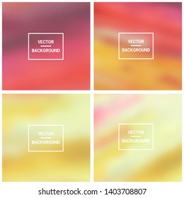 Abstract colorful blurred vector backgrounds. Elements for your website or presentation.