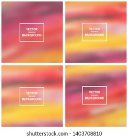 Abstract colorful blurred vector backgrounds. Elements for your website or presentation.