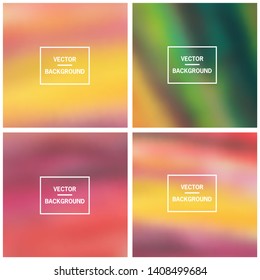 Abstract colorful blurred vector backgrounds. Elements for your website or presentation.