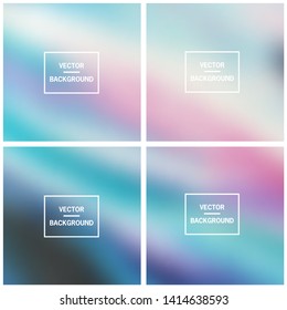 Abstract colorful blurred vector backgrounds. Elements for your website or presentation.