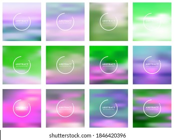 Abstract colorful blurred vector backgrounds