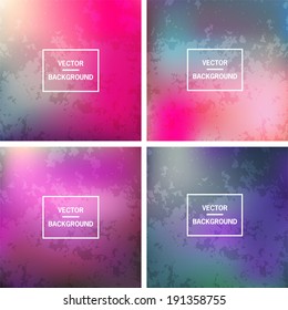 Abstract colorful blurred vector backgrounds.  Elements for your website or presentation. 