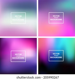 Abstract colorful blurred vector backgrounds. Vector timeline template.  Elements for your website or presentation. Gui. Homepage 