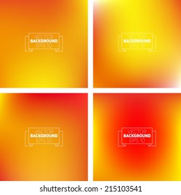 Abstract colorful blurred vector backgrounds. Elements for your website