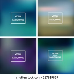 Abstract colorful blurred vector backgrounds. Vector timeline template.  Elements for your website or presentation 