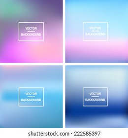 Abstract colorful blurred vector backgrounds. Vector timeline template. Elements for your website or presentation. 