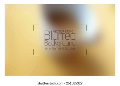 Abstract colorful blurred vector backgrounds. Vector elements template - easy to use