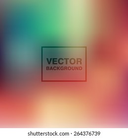 Abstract colorful blurred vector backgrounds. Smooth Wallpaper for website, presentation or poster design