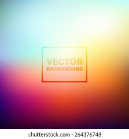 Abstract colorful blurred vector backgrounds. Smooth Wallpaper for website, presentation or poster design