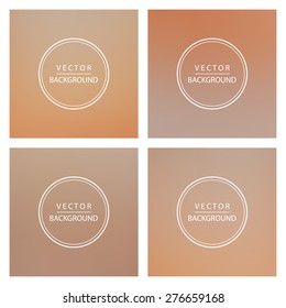 Abstract colorful blurred vector backgrounds.