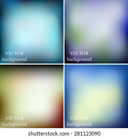 Abstract colorful blurred vector backgrounds. Vector time line template. Elements for your website or presentation. Homepage web design
