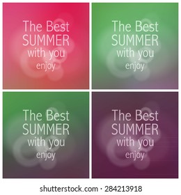 Abstract colorful blurred vector backgrounds. Vector timeline template. 10 eps