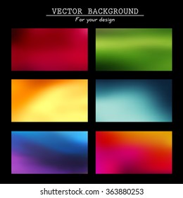 Abstract colorful blurred vector backgrounds. Vector timeline template. Elements for your website or presentation. Application