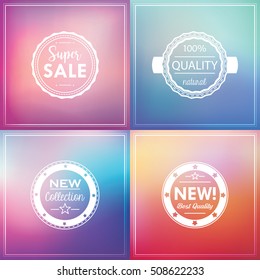 Abstract colorful blurred vector backgrounds.