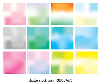 Abstract colorful blurred vector backgrounds. Elements for your website or presentation.