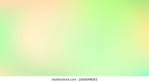 Abstract colorful blurry background with light yellow and light green hues. Smooth gradient blur effect for a soft, modern look.