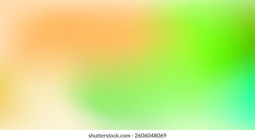 Abstract colorful blurry background with light yellow and light green hues. Smooth gradient blur effect for a soft, modern look.