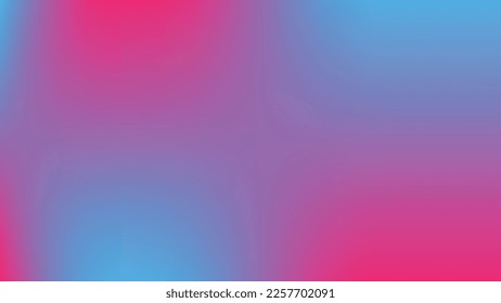 Abstract colorful blurry gradient mesh background in bright colors blue, pink