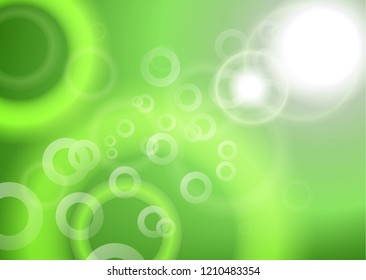 Abstract colorful blurry rings design. Light flash. Vector illustration.