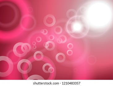 Abstract colorful blurry rings design. Light flash. Vector illustration.