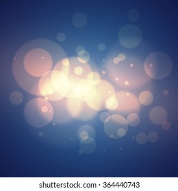 Abstract colorful bokeh background. Christmas Vector illustration EPS10