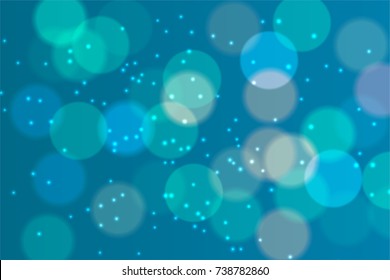 Abstract colorful bokeh background with circles