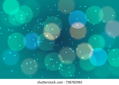 Abstract colorful bokeh background with circles