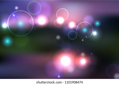 Abstract colorful bokeh background. Vector illustration
