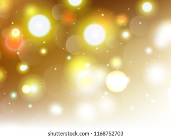Abstract colorful bokeh background. Vector illustration
