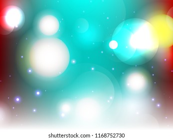 Abstract colorful bokeh background. Vector illustration