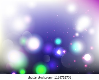Abstract colorful bokeh background. Vector illustration