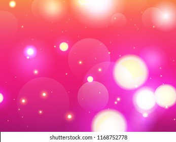 Abstract colorful bokeh background. Vector illustration