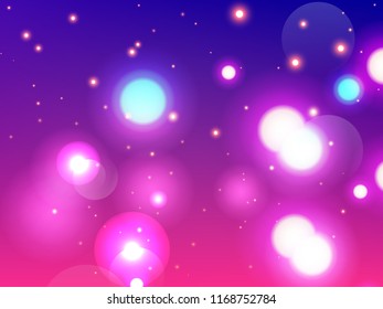 Abstract colorful bokeh background. Vector illustration