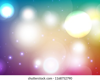 Abstract colorful bokeh background. Vector illustration