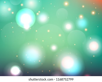 Abstract colorful bokeh background. Vector illustration