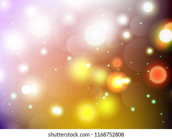 Abstract colorful bokeh background. Vector illustration