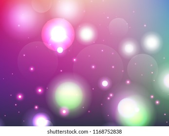 Abstract colorful bokeh background. Vector illustration