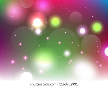 Abstract colorful bokeh background. Vector illustration
