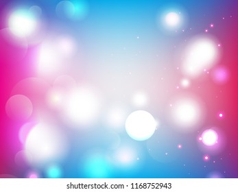 Abstract colorful bokeh background. Vector illustration