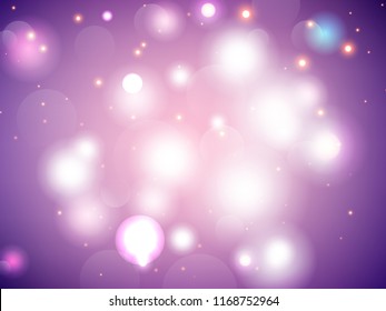 Abstract colorful bokeh background. Vector illustration