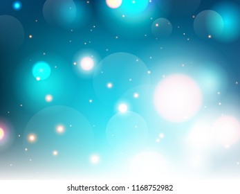 Abstract colorful bokeh background. Vector illustration