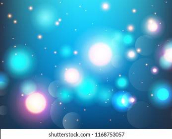 Abstract colorful bokeh background. Vector illustration