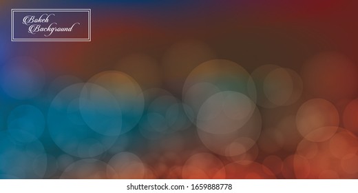 Abstract colorful bokeh background. Vector illustration